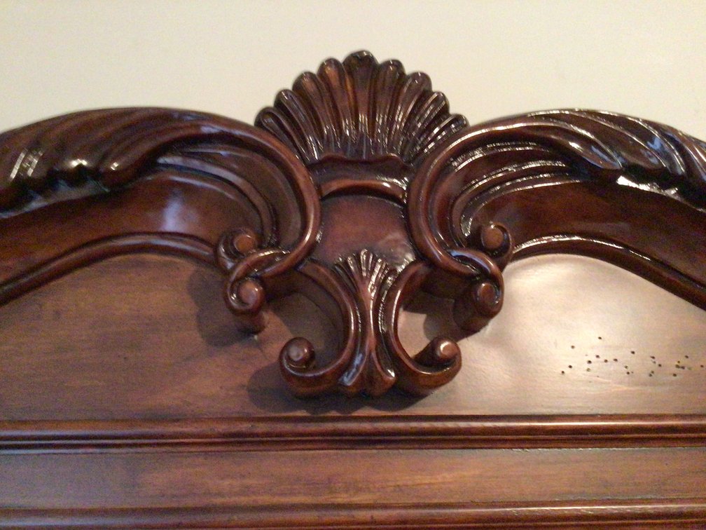 Image for Wooden Dresser with Beveled Mirror