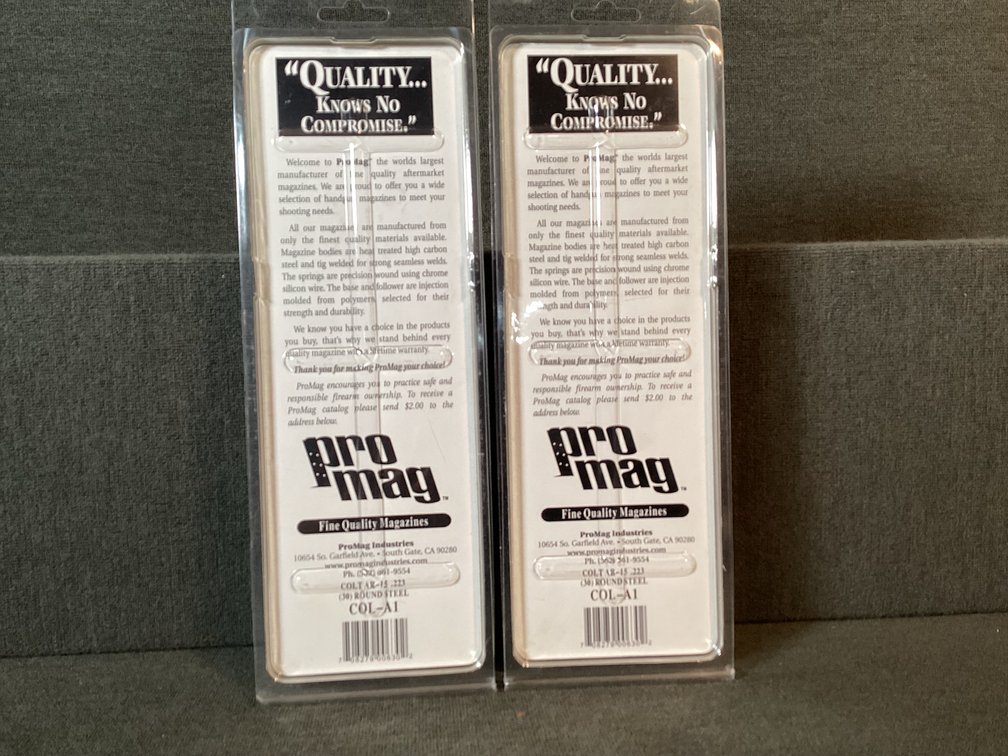 Image for Two Colt  AR 15 Magazines