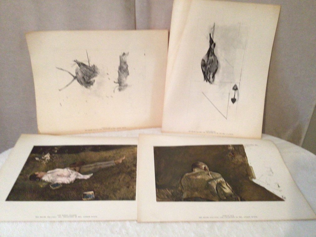 Image for Collection of 4 Unframed Prints