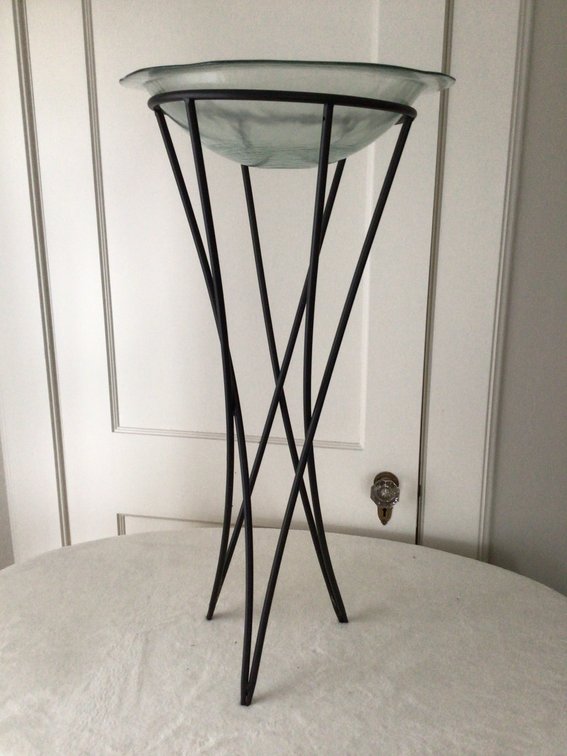 Image for Metal Stand with Glass Bowl