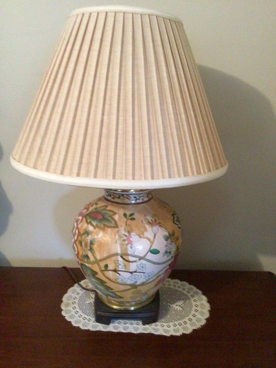 Image for Lamp With Pleated Shade