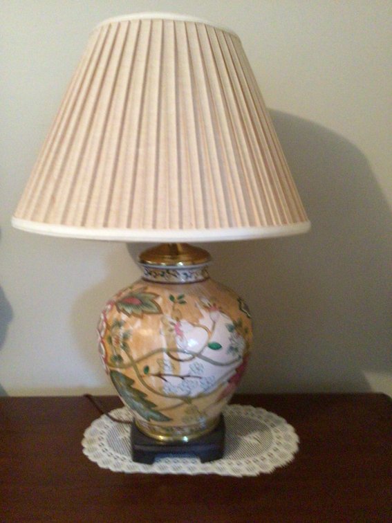 Image for Lamp With Pleated Shade