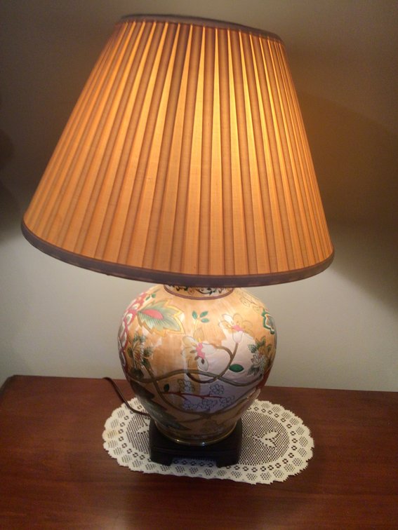 Image for Lamp With Pleated Shade