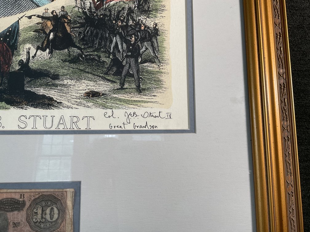 Image for Jeb Stuart Print Signed by Great Grandson