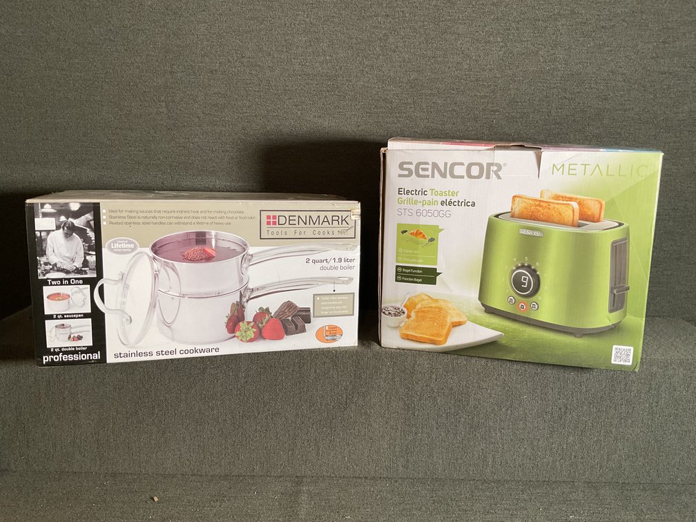 Image for Toaster and  Double Boiler NIB