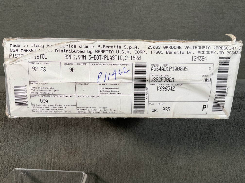 Image for Beretta NIB M92FS 9mm Semi Auto