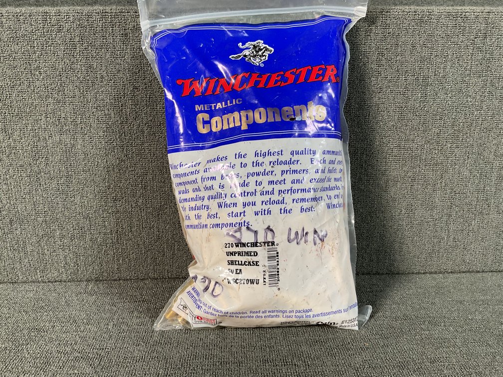 Image for 270 Win New Brass for Reloading