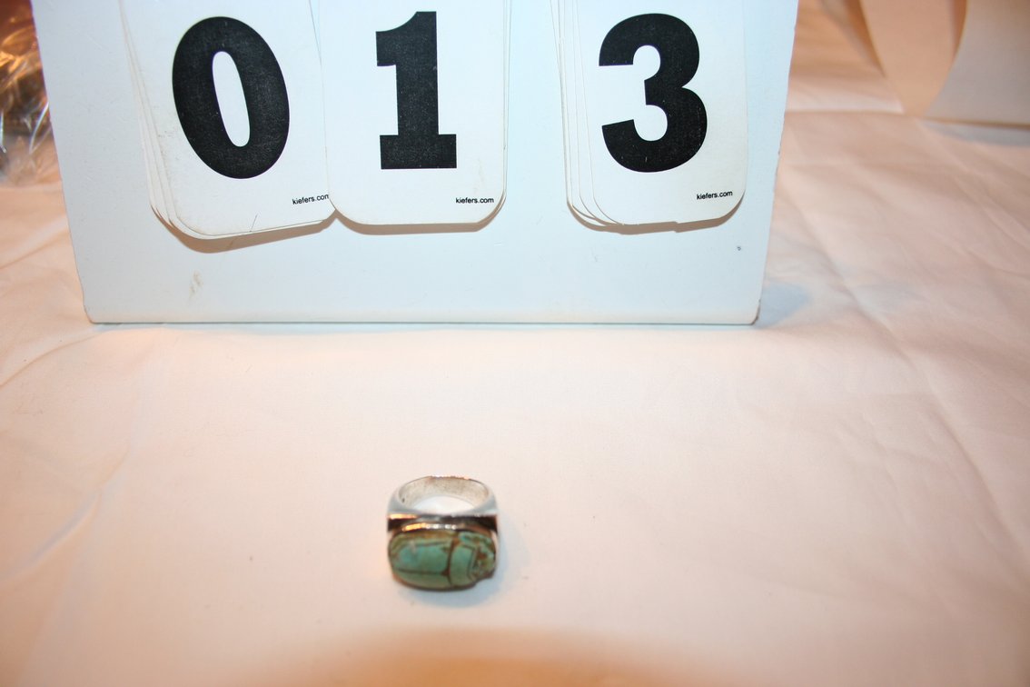 Image for Vintage Sterling Coral Ring