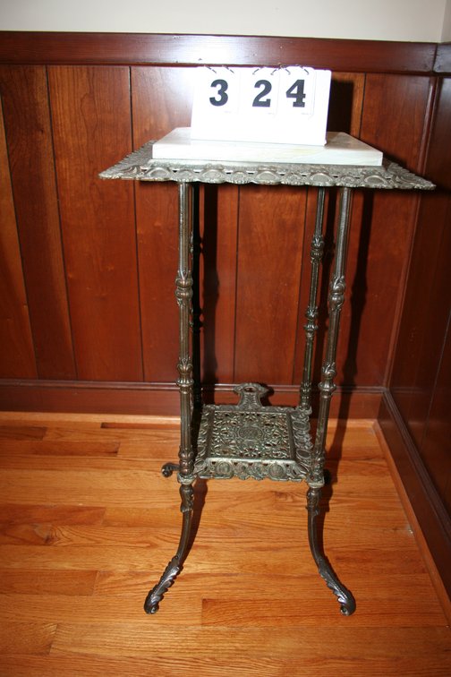Image for Antique Marble & Cast Iron  30