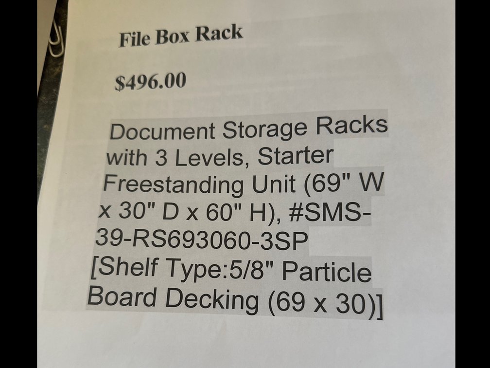 Image for New shelving system