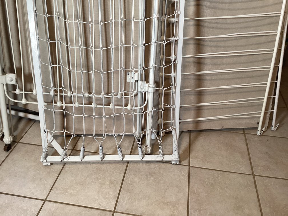Image for Brass and Iron Baby Bed