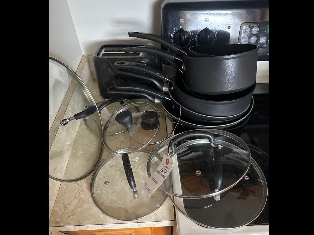 Image for Set of pots and pans and toaster