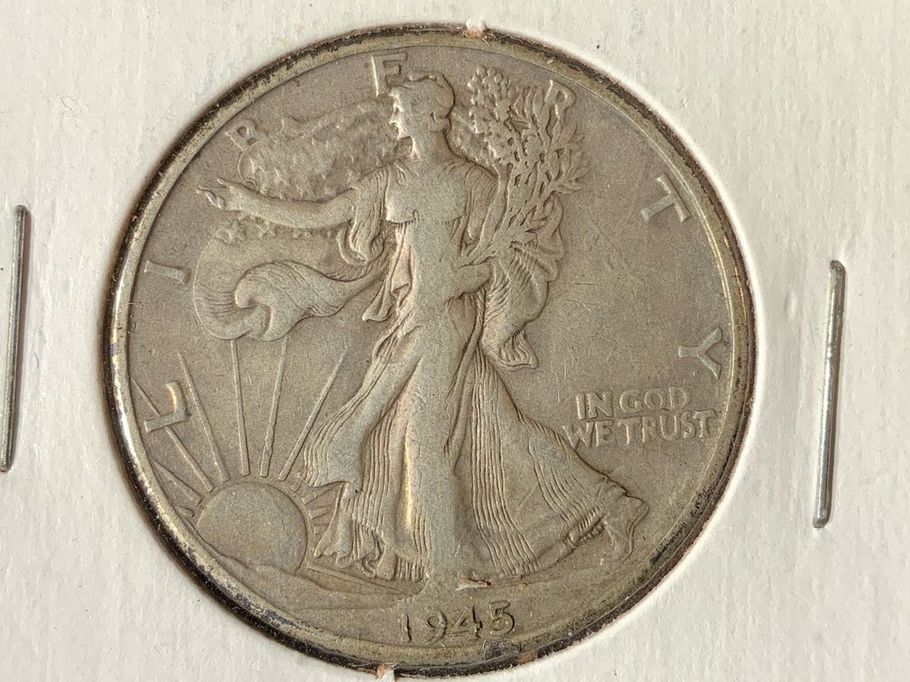 Image for 1945 - D USA SILVER WALKING HALF DOLLAR