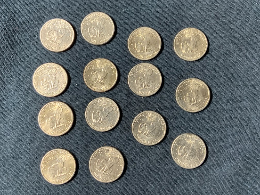 Image for 1979 USA SUSAN B. ANTHONY DOLLAR. 14 COINS