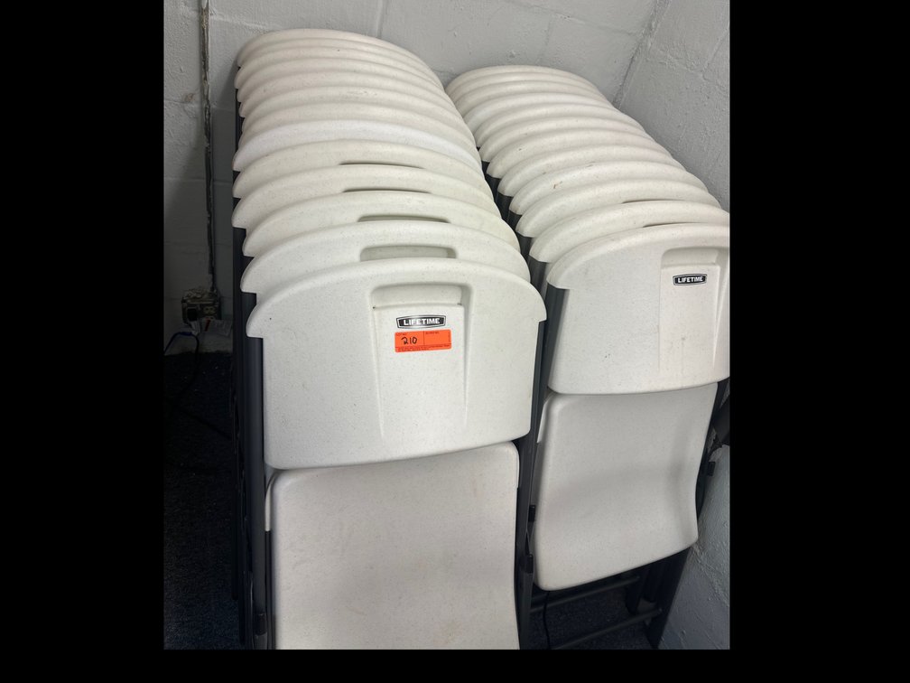 Image for Lifetime folding chairs