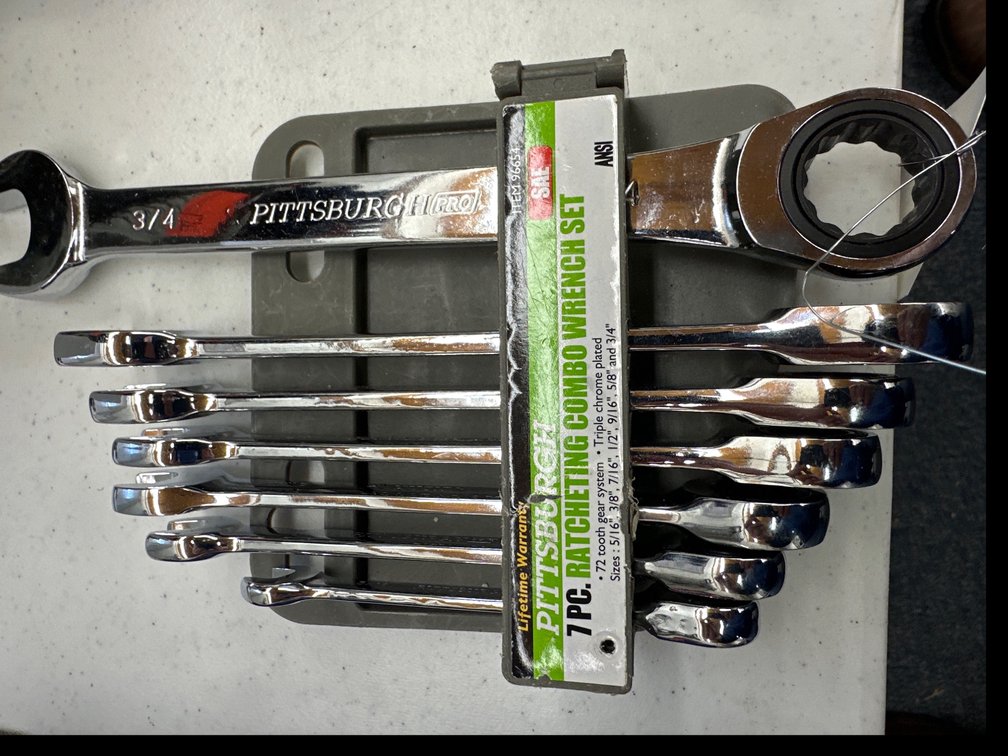 Image for Pittsburgh ratcheting wrench set
