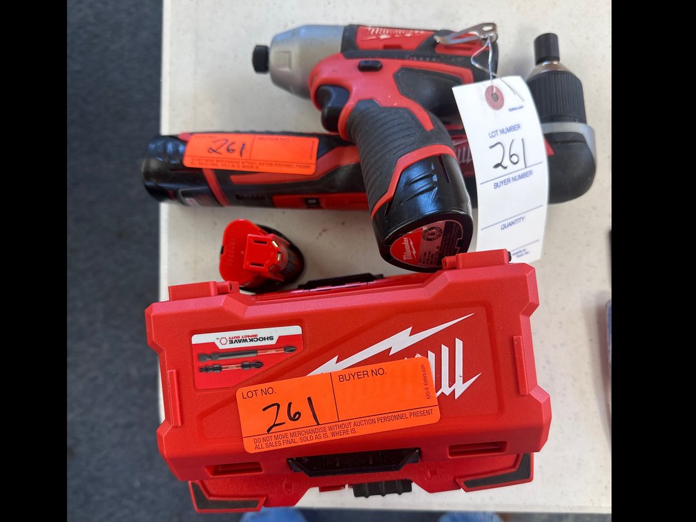 Image for Milwaukee m12 and m18 drivers no battery charger