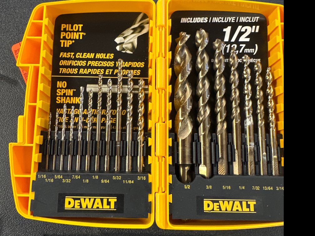 Image for DeWalt complete set of drill bits