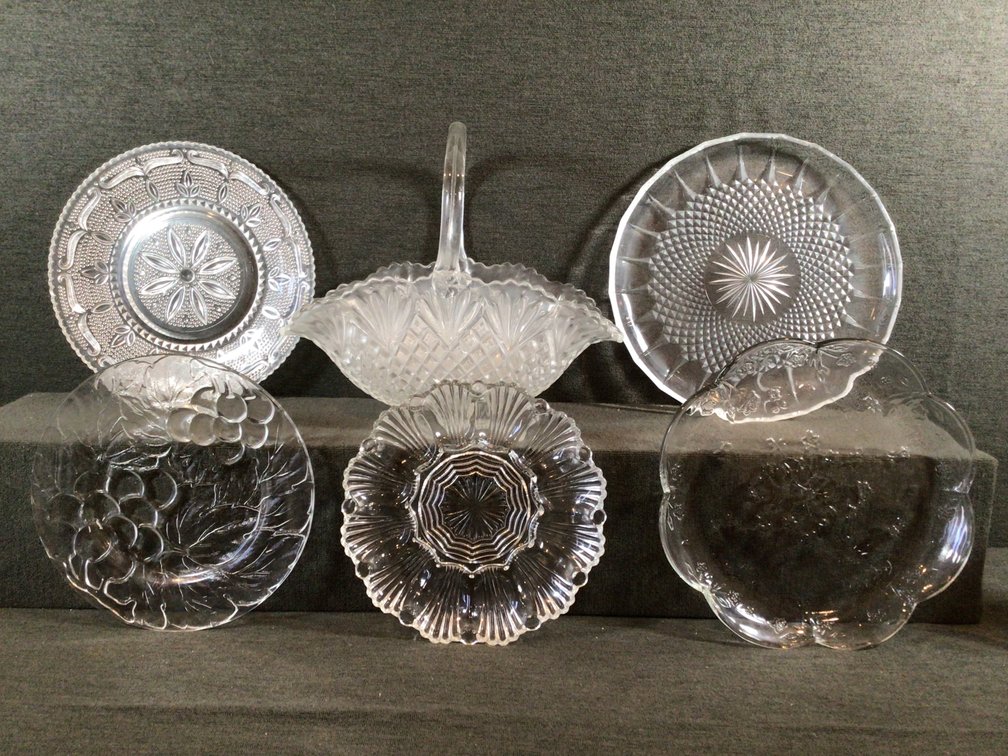 Image for Glass Basket and Serving Platters