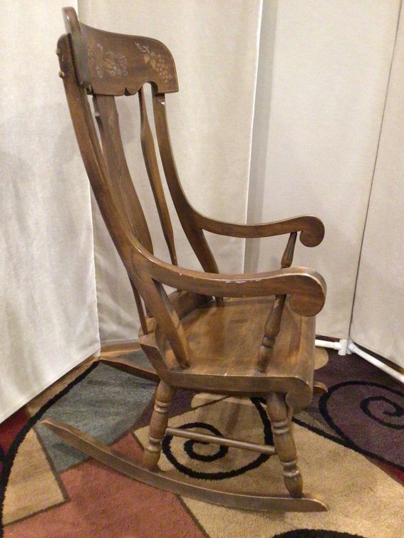 Image for Vintage Solid Wood Rocking Chair