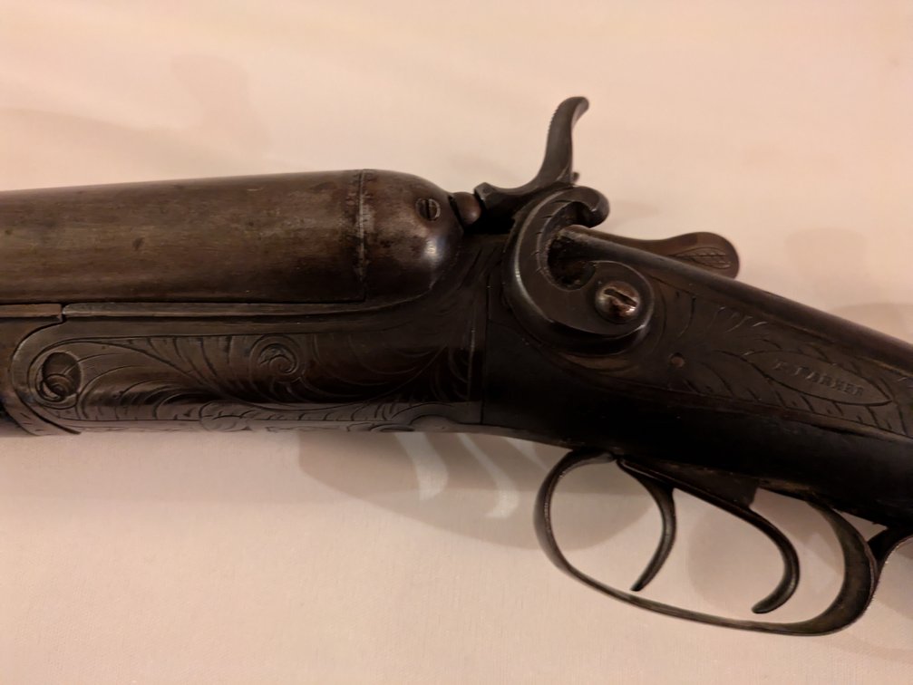 Image for T Barker Side by Side 12 Gauge Serial # 1087 30 inch barrels, ejectors