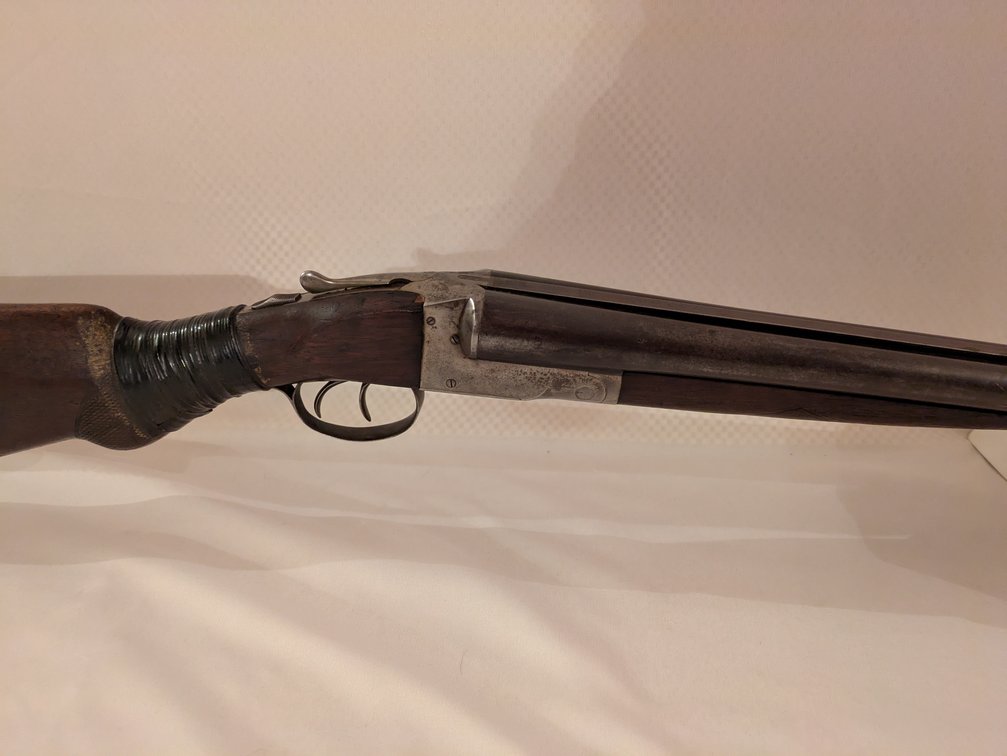 Image for Warner Arms 12 Gauge Side By Side, Serial # 23709 (Stock Cracked & Taped)