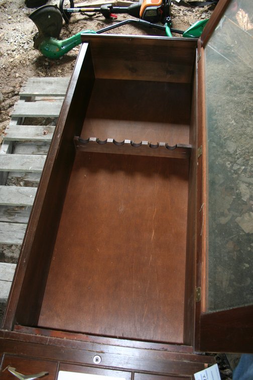 Image for Wooden Gun Cabinet Holds 6 Guns