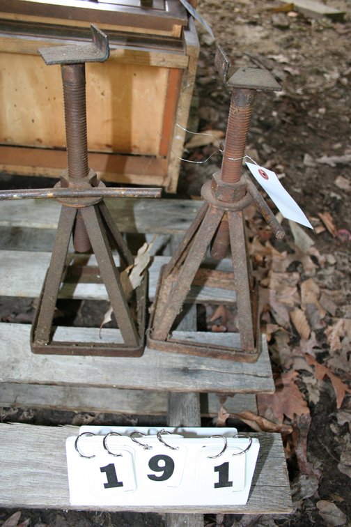 Image for Vintage Screw Jack Stands (2)