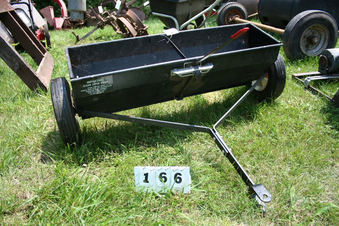 Image for 175 Pound Pull Pitch Spreader - Working