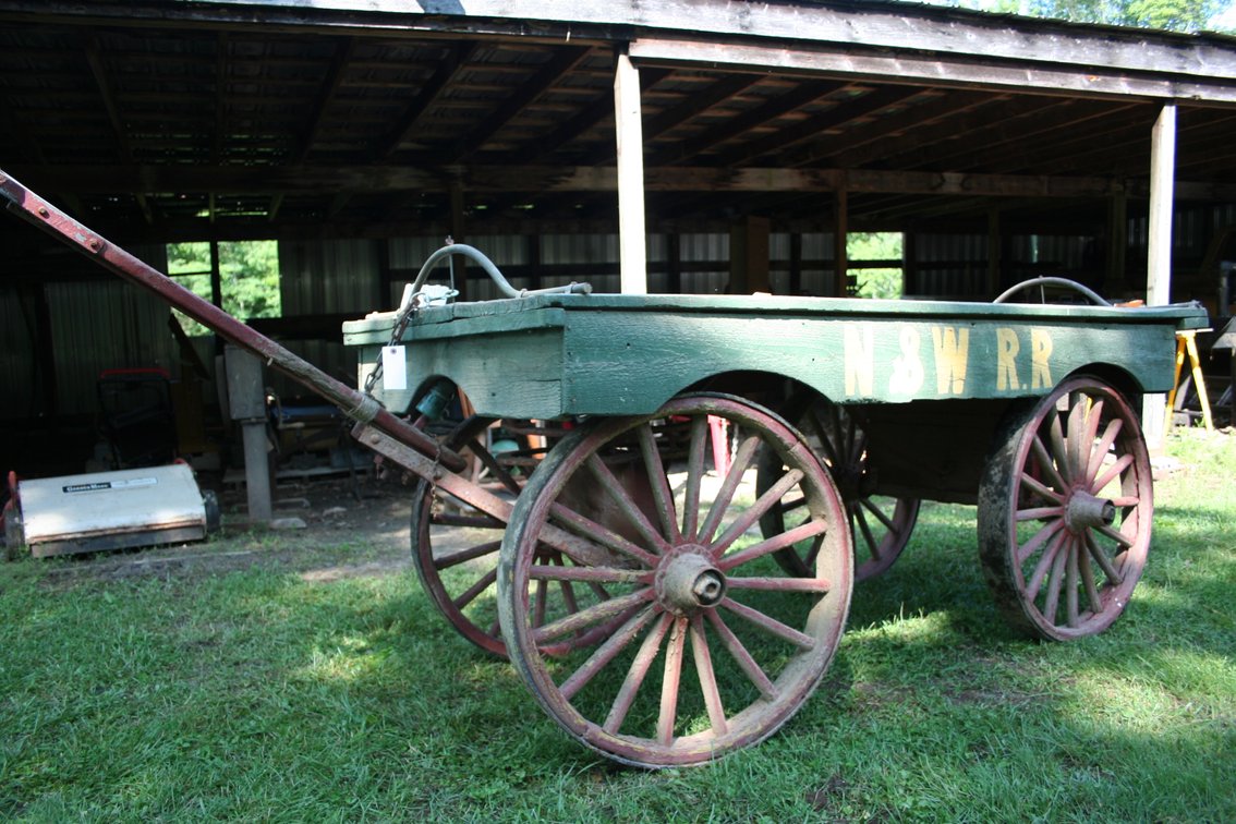 Image for N & W Railroad Baggage Cart 1800's Very Good Condition 7'6 Long