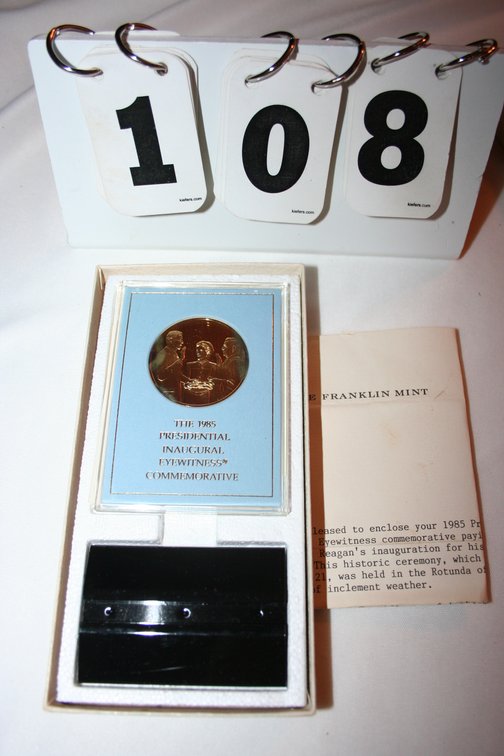 Image for The 1985 Presidential Inaugural (Uncirculated) Gold Plated over Sterling Silver