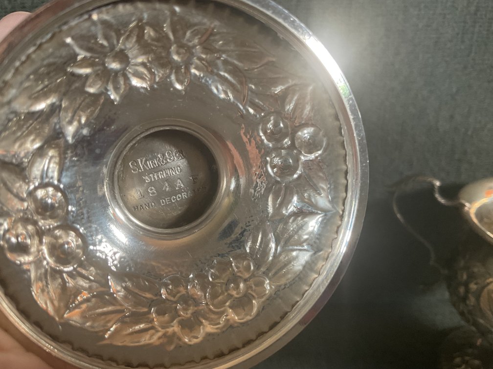 Image for S. Kirk and Son “Repousse” Sterling Silver Tea Set