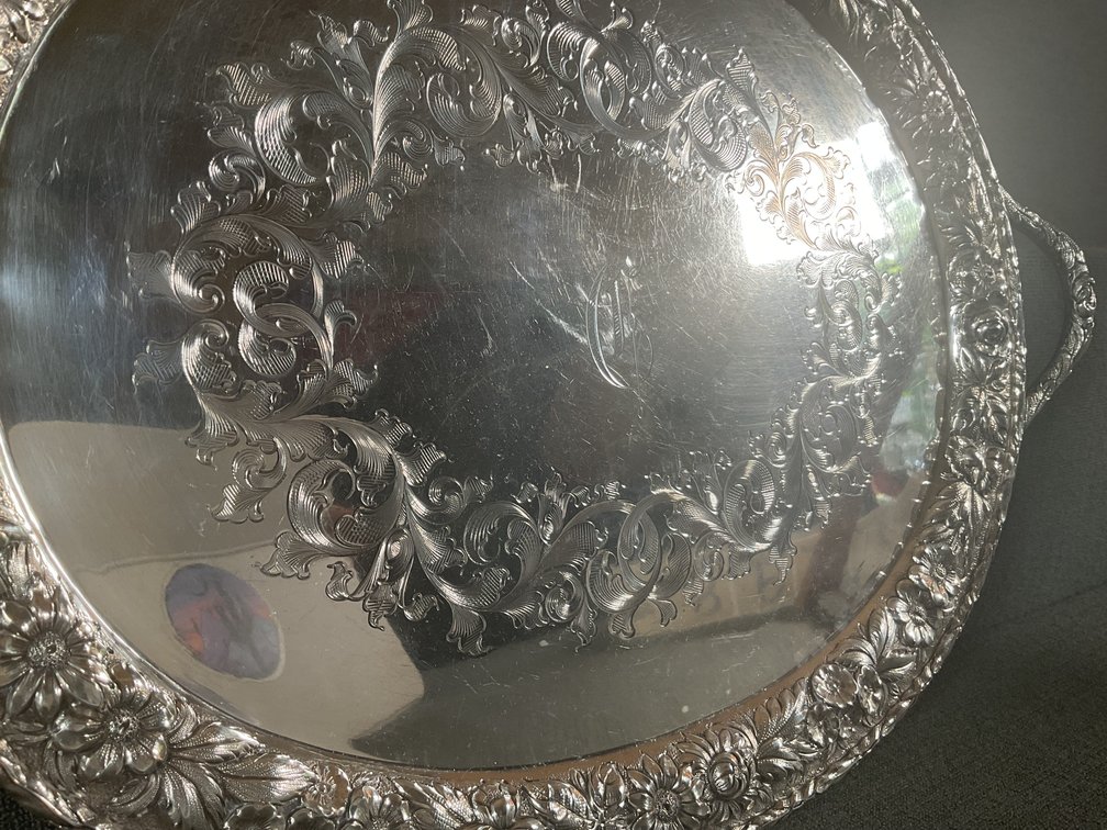 Image for S. Kirk and Son Sterling Repousse Tray