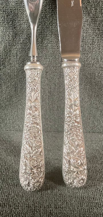 Image for S. Kirk & Son Sterling Handle Repousse Carving Set