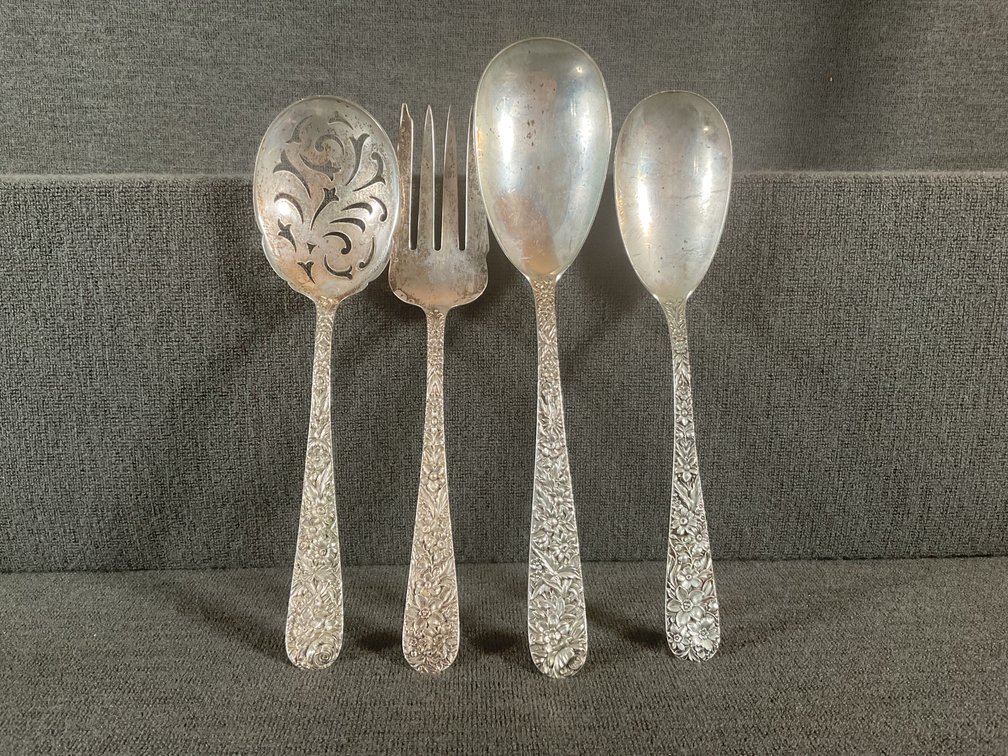 Image for S. Kirk & Son Sterling Repousse Serving Pieces