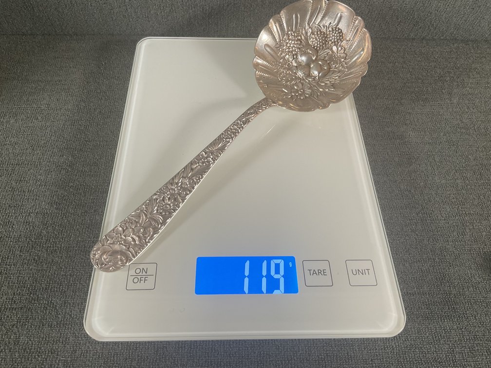 Image for S. Kirk & Son Sterling Berry Spoon and HH Cake Knife