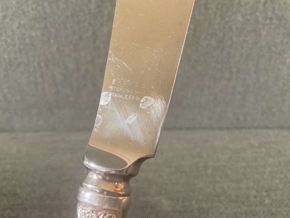 Image for S. Kirk & Son Sterling Berry Spoon and HH Cake Knife