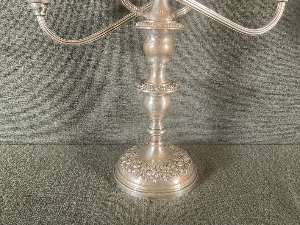 Image for S. Kirk & Son Repousse Sterling Candelabra Set