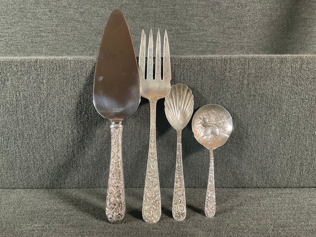 Image for S Kirk & Son “Repousse” Sterling Silver Serving Pieces