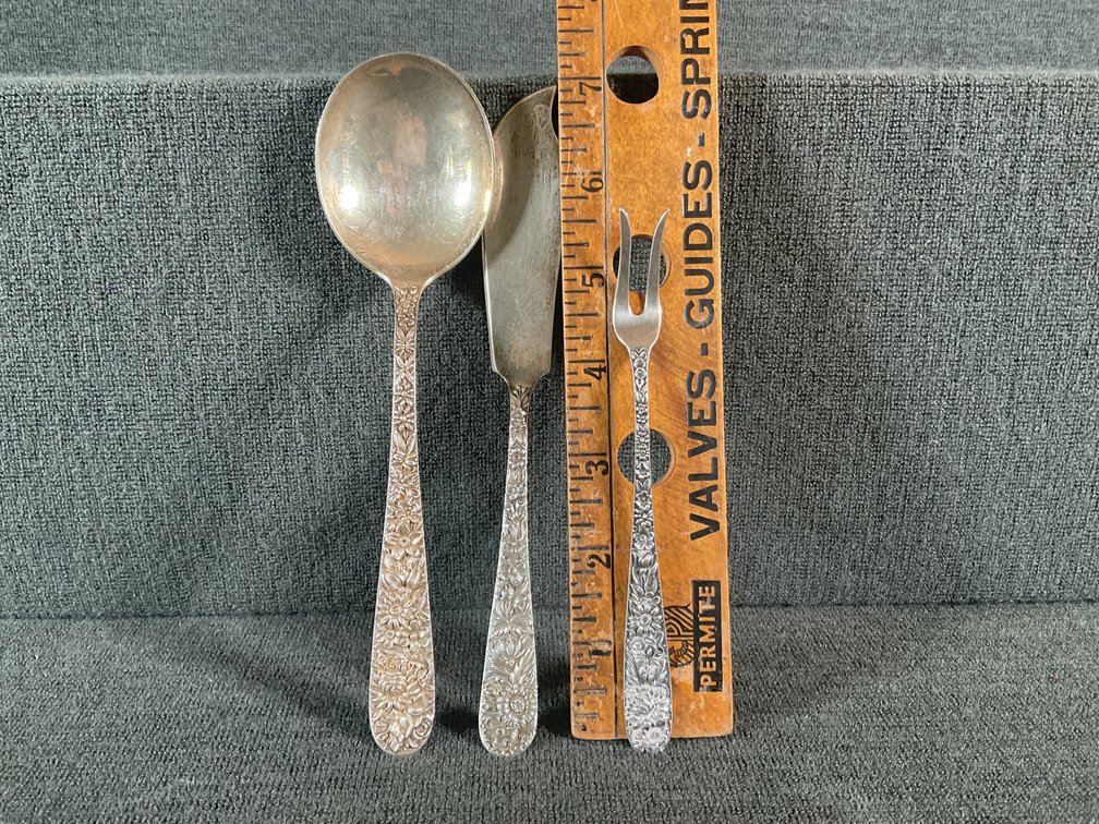Image for S. Kirk & Son Sterling “Repousse” Serving Pieces