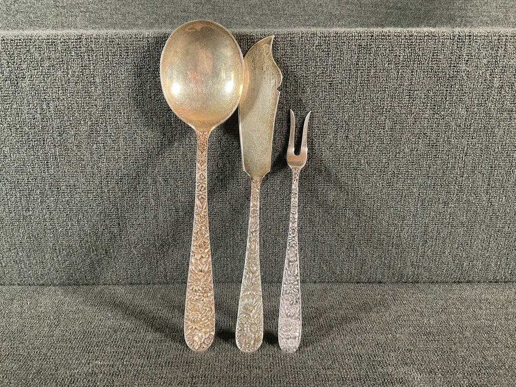 Image for S. Kirk & Son Sterling “Repousse” Serving Pieces