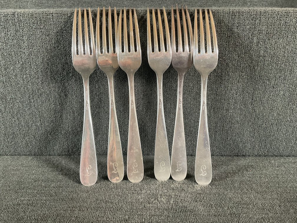 Image for S Kirk & Son “Repousse” Sterling Silver Forks