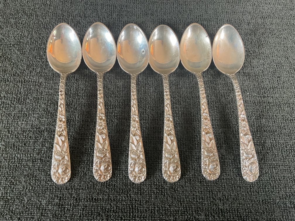 Image for S Kirk & Son “Repousse” Sterling Silver Demi Spoons