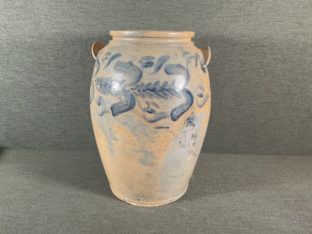 Image for Cobalt Decorated 4 Gallon Crock