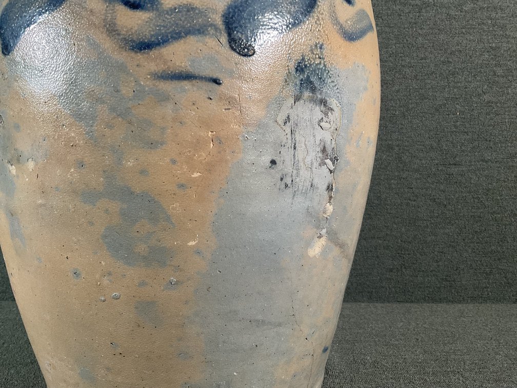 Image for Cobalt Decorated 4 Gallon Crock