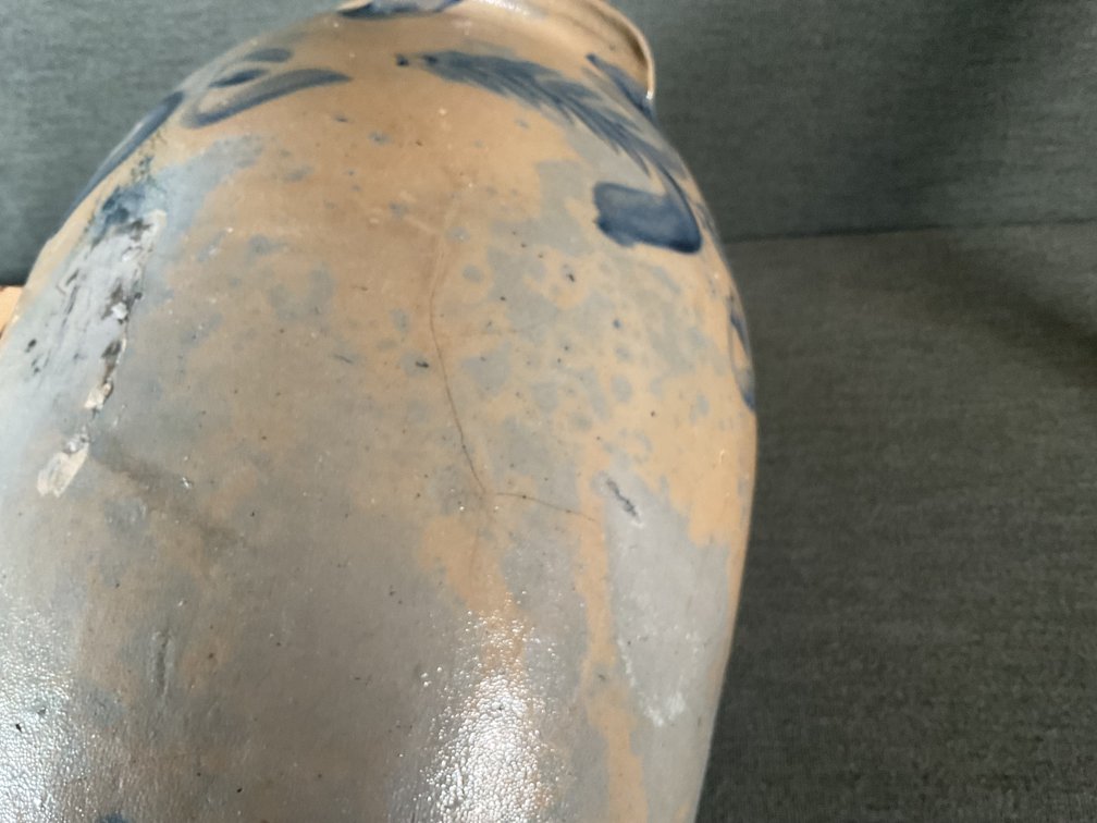 Image for Cobalt Decorated 4 Gallon Crock