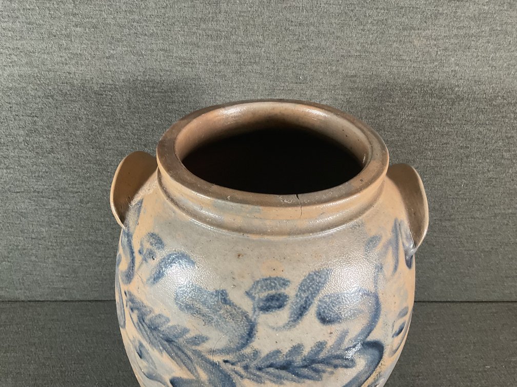 Image for Cobalt Decorated 4 Gallon Crock