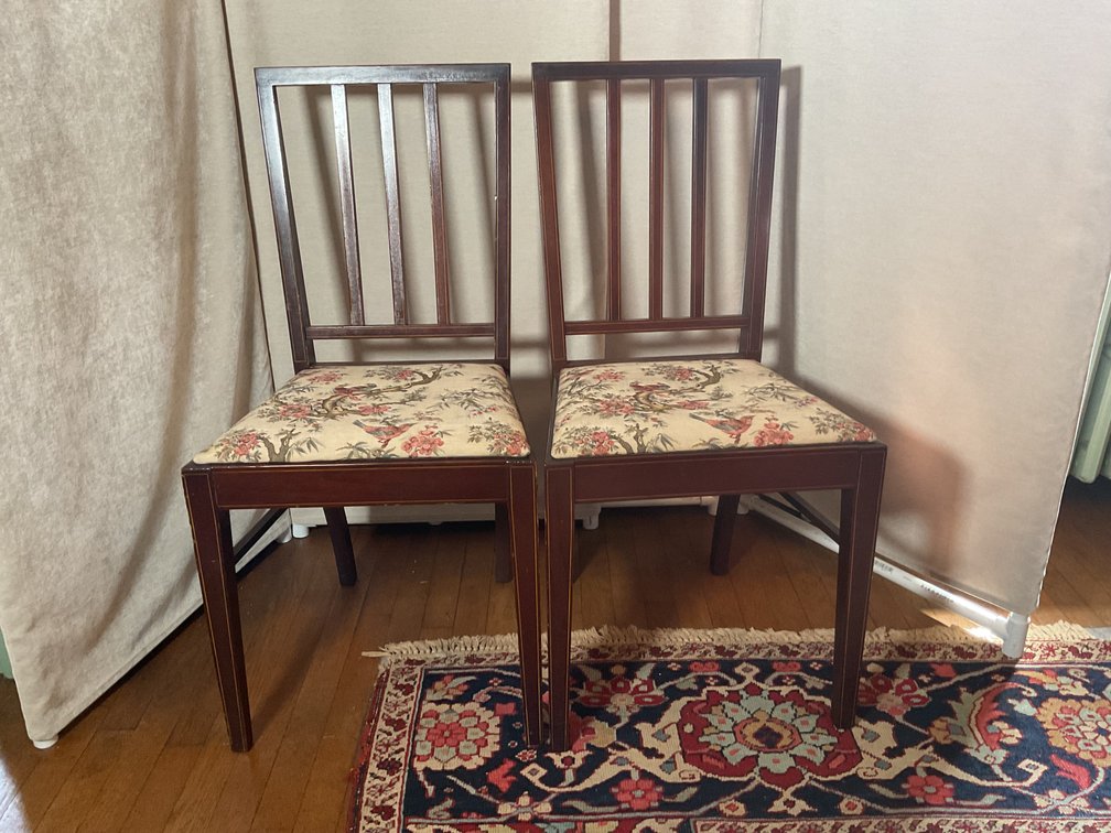 Image for Pair of Federal Inlaid Chairs