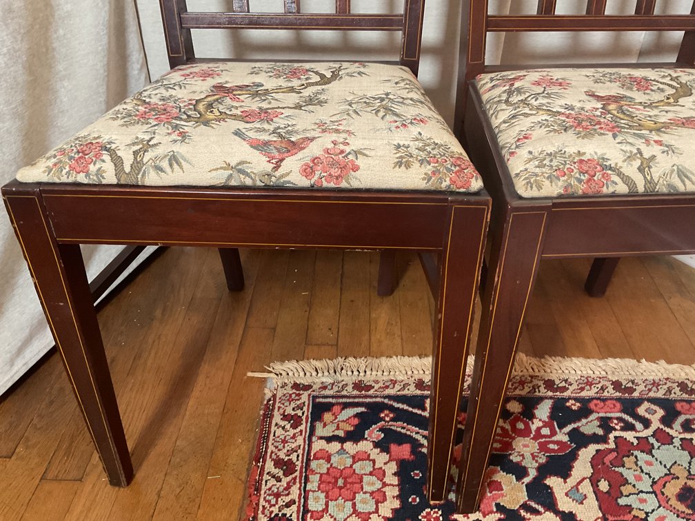 Image for Pair of Federal Inlaid Chairs