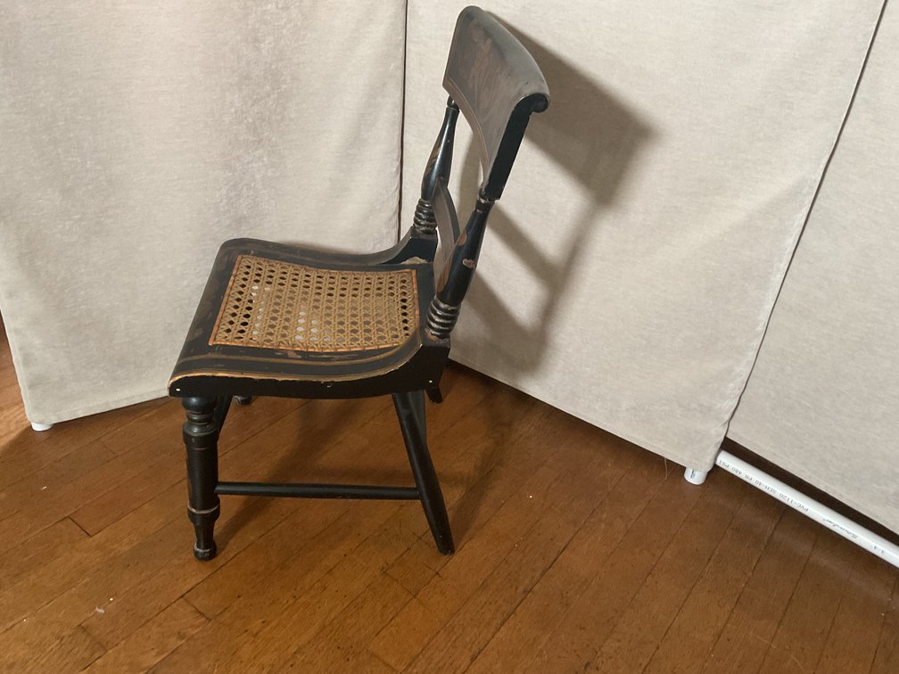Image for Child’s Chair in Black & Gold Paint